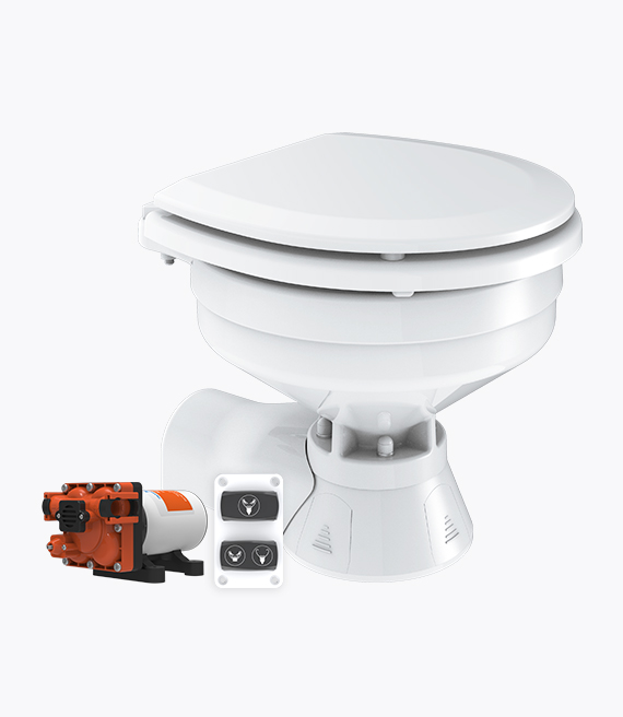 Quiet Flush Electric Toilet-Seawater(Compact)