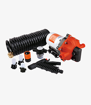 51 Series Washdown Pump Kit With 6.5m Coiled Hose