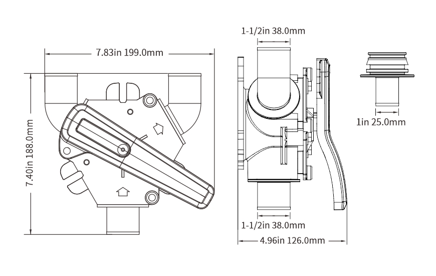 SEAFLO YVALVE marine toilet AccessoriesSEAFLO