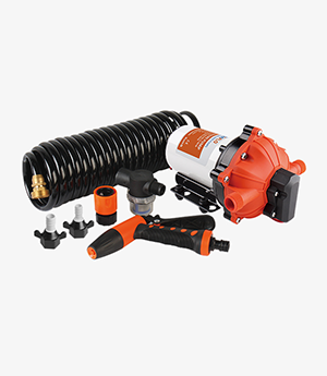 51 Series Washdown Pump Kit With 6m Coiled Hose
