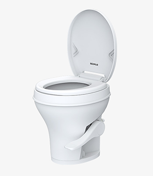 Residential Height RV Toilet-Plastic