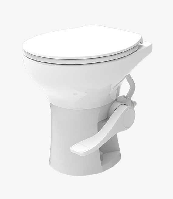 Residential Height RV Toilet-Ceramic