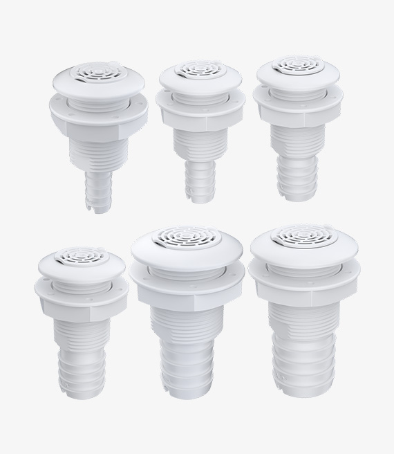 Thru Hull Fittings with Strainer, 03 Series