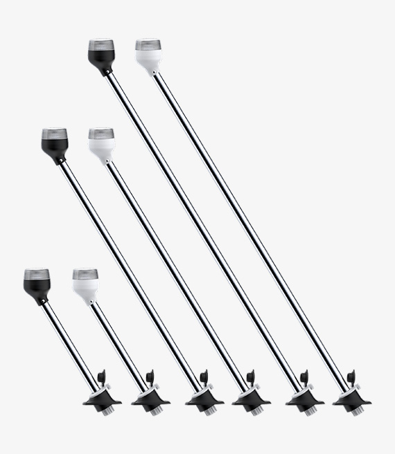 06系列 LED斜杆环照杆灯插入式安装——塑料底座